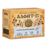 "Алфит-27" для профилактики атеросклероза чайный напиток. 60 брикетов по 2 г