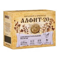 "Алфит-20" для профилактики и лечения простатита чайный напиток. 60 брикетов по 2 г.