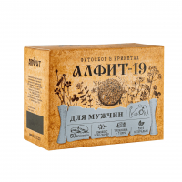 "Алфит-19" для мужчин чайный напиток. 60 брикетов по 2 г.