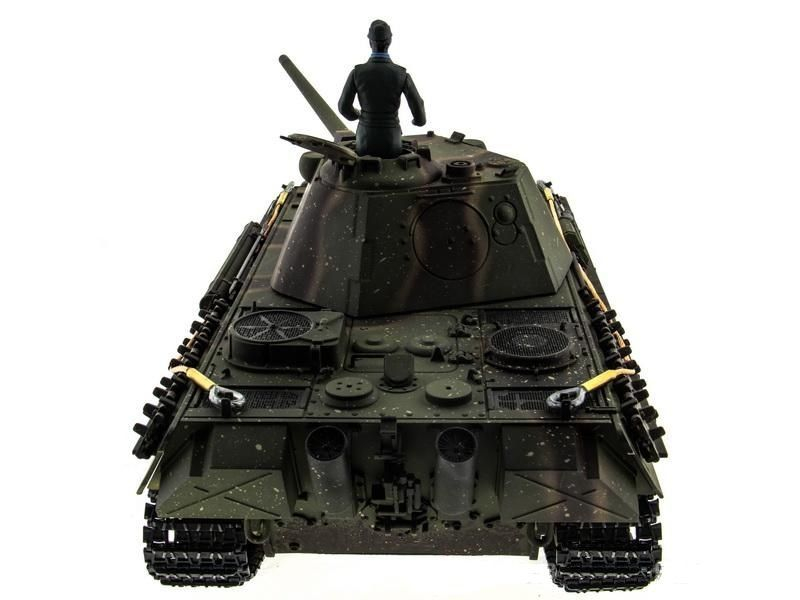 Радиоуправляемый танк Taigen 1/16 Panther type F (Германия) HC версия, башня на 360, подшипники в ред., 2.4G RTR