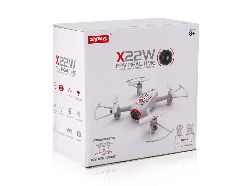 Р/У квадрокоптер Syma X22W-1 с FPV трансляцией Wi-Fi, камера 0,3 Мп, 2.4G RTF