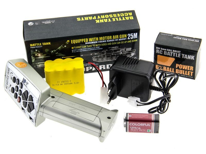 Р/У танк Heng Long 1/24 Leopard A5, стреляет шариками, RTR