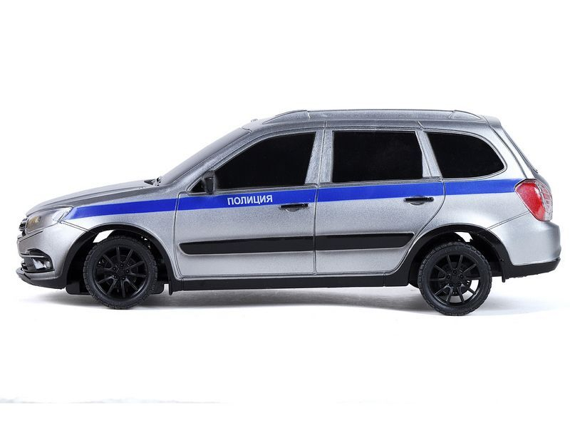 Радиоуправляемая машина AUTODRIVE Lada Granta полиция, 1/16, серебристый, 40MHz, в/к 34*15*13,5см