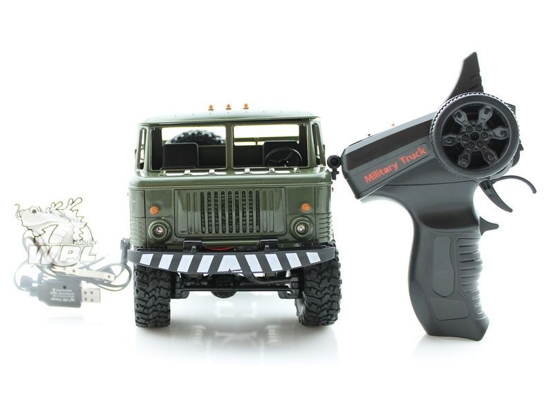 Р/У машина WPL ГАЗ-66 грузовая (зеленая) 1/16+акб 2.4G RTR