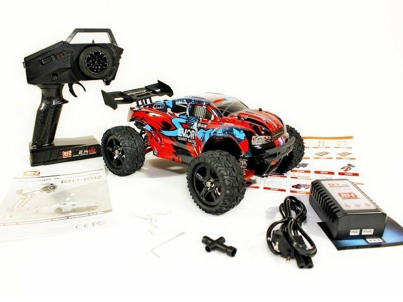 Радиоуправляемая трагги Remo Hobby S EVO-R Brushless UPGRADE (красный) 4WD 2.4G 1/16 RTR