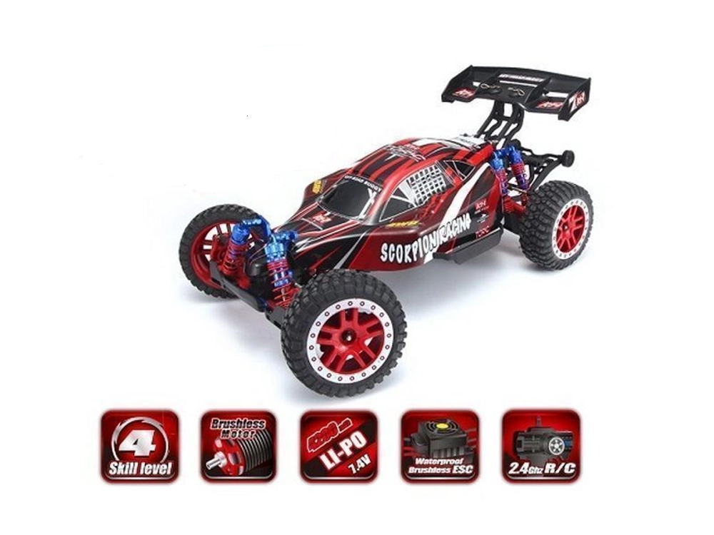 Радиоуправляемая багги Remo Hobby Scorpion Brushless (красная) 4WD 2.4G 1/8 RTR