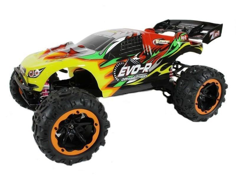 Радиоуправляемая трагги Remo Hobby EVO-R Brushless UPGRADE (красная) 4WD 2.4G 1/8 RTR
