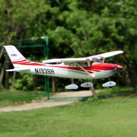 Радиоуправляемый самолет Top RC Cessna 182 400 class красная 965мм KIT