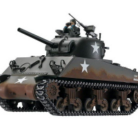 Радиоуправляемый танк Torro Sherman M4A3, 1/16 2.4G, ИК-пушка, деревянная коробка