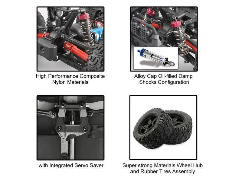 Радиоуправляемый монстр Remo Hobby MMAX Brushless (красный) 4WD 2.4G 1/10 RTR