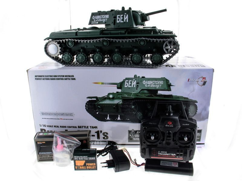 P/У танк Heng Long 1/16 KV-1 (Россия) 2.4G RTR PRO