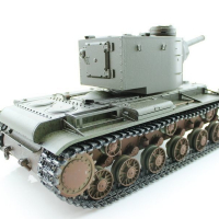 Радиоуправляемый танк Torro КВ-2 1/16 2.4G, СССР, зеленый, ИК-пушка, деревянная коробка