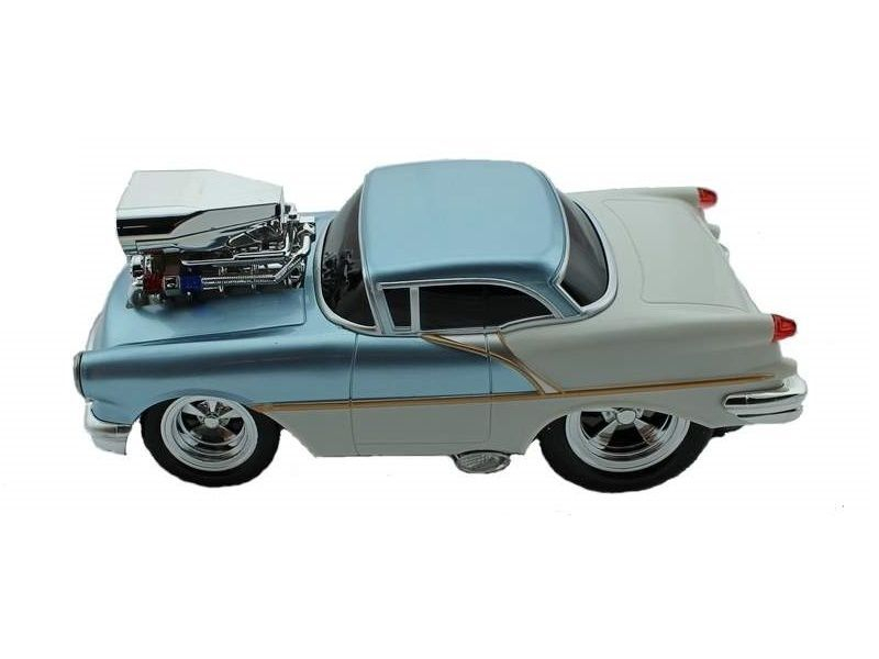 Р/У машина из серии "Muscle Сar" с гоночным Мотором 1/16 + свет + звук голубая