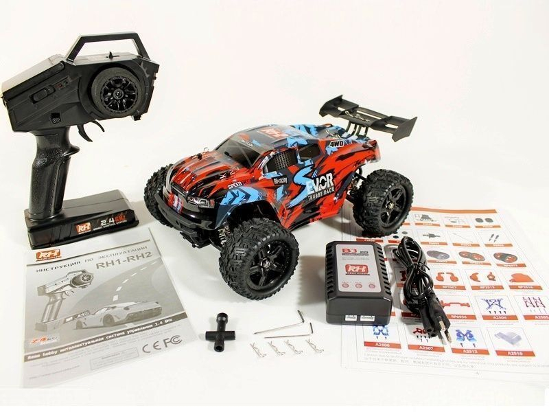 Радиоуправляемая трагги Remo Hobby S EVO-R (красный) 4WD 2.4G 1/16 RTR