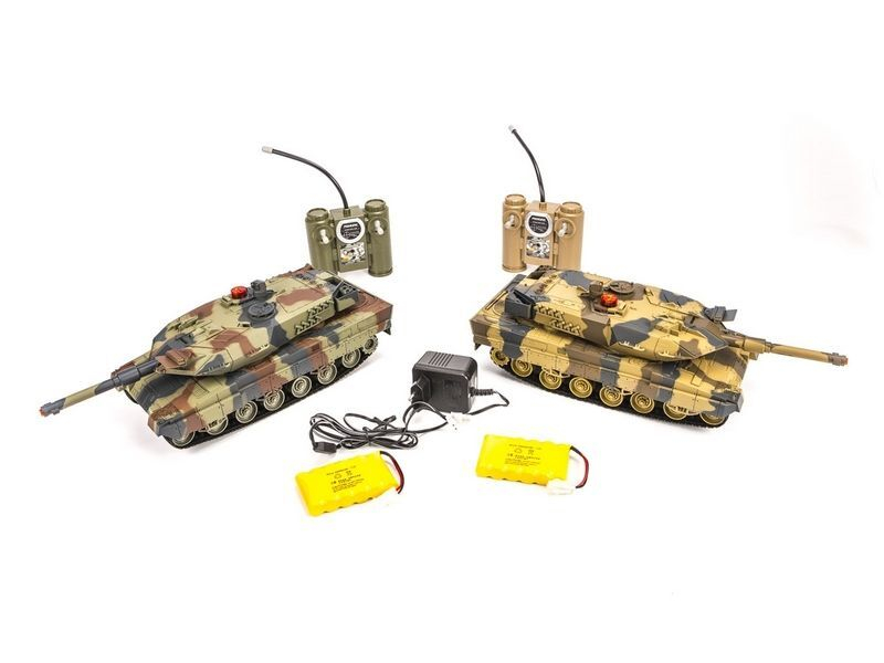 Р/У танковый бой Huan Qi Abrams и Abrams 1:24 2.4G (два танка, з/у, акк)