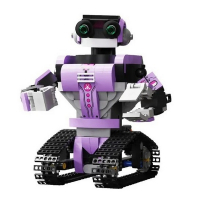 Радиоуправляемый конструктор RCM робот UOBOT, фиолетовый (318 деталей)