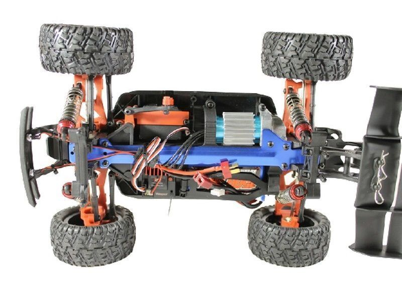 Радиоуправляемая трагги Remo Hobby S EVO-R Brushless UPGRADE V2.0 (синяя) 4WD 2.4G 1/16 RTR