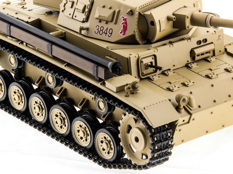Радиоуправляемый танк Heng Long Panzer III type H Original V6.0 2.4G 1/16 RTR