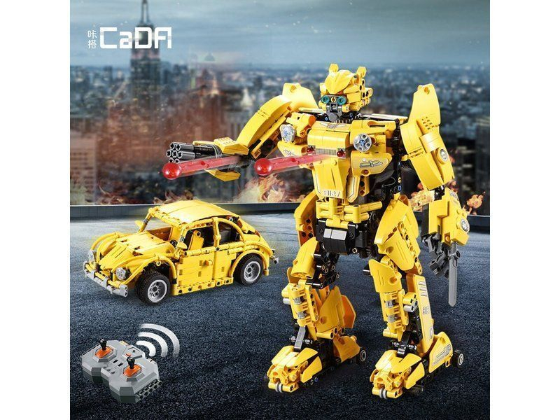 Радиоуправляемый конструктор CADA 2 в 1 трансформер B127-BeeBot (1124 детали)