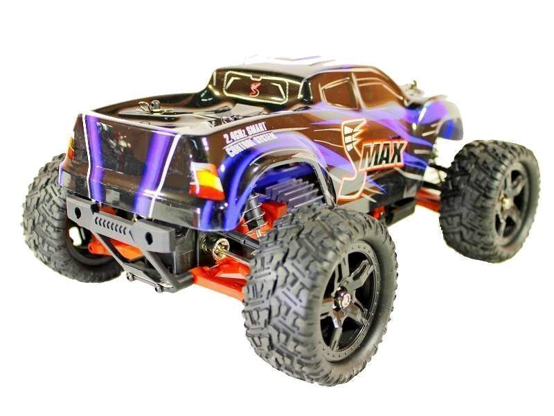Радиоуправляемый монстр Remo Hobby SMAX Brushless UPGRADE (синий) 4WD 2.4G 1/16 RTR