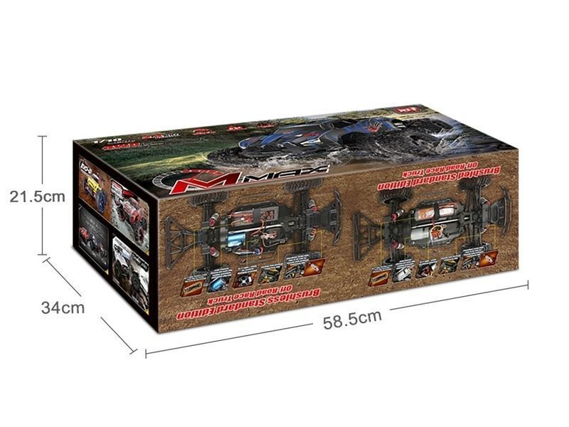 Радиоуправляемый монстр Remo Hobby MMAX PRO (синий) Li-Po 4WD 2.4G 1/10 RTR