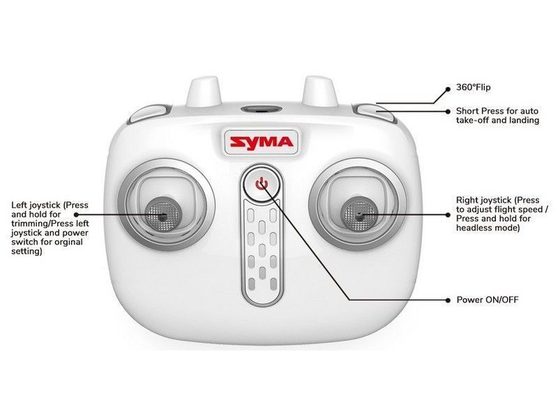 Р/У квадрокоптер Syma X15C с камерой 0,3 Мп, 2.4G RTF