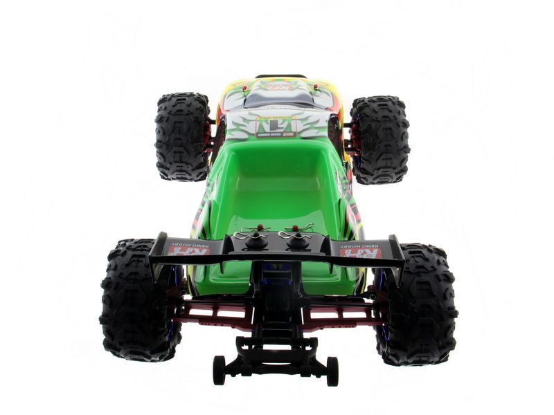 Радиоуправляемая трагги Remo Hobby EVO-R Brushless UPGRADE (зеленая) 4WD 2.4G 1/8 RTR