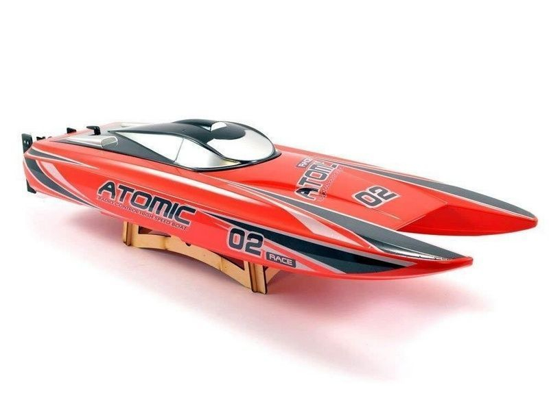 Радиоуправляемый катамаран Volantex RC ATOMIC 700 красный Brushless 2.4G LiPo RTR