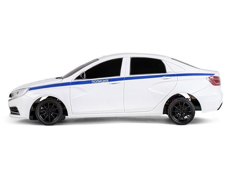 Радиоуправляемая машина AUTODRIVE Lada Vesta полиция, 1/16, белый, 40MHz, в/к 35*16,5*12,5см