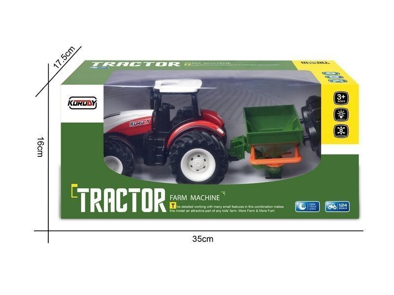 Р/У фермерский трактор Korody с поливалкой, широкие колеса 1/24 2.4G 6CH RTR