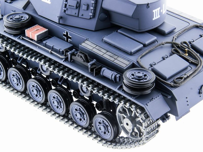 Р/У танк Heng Long 1/16 Panzerkampfwagen III (Германия) 2.4G RTR PRO темно-серый