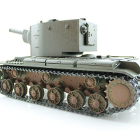 Радиоуправляемый танк Torro КВ-2 1/16 2.4G, СССР, зеленый, ВВ-пушка, деревянная коробка