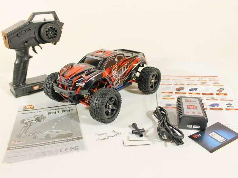 Радиоуправляемый монстр Remo Hobby SMAX UPGRADE (синий) 4WD 2.4G 1/16 RTR
