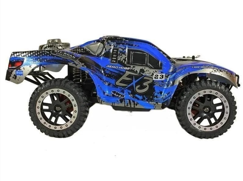 Радиоуправляемый шорт-корс Remo Hobby EX3 UPGRADE (синий) 4WD 2.4G 1/10 RTR