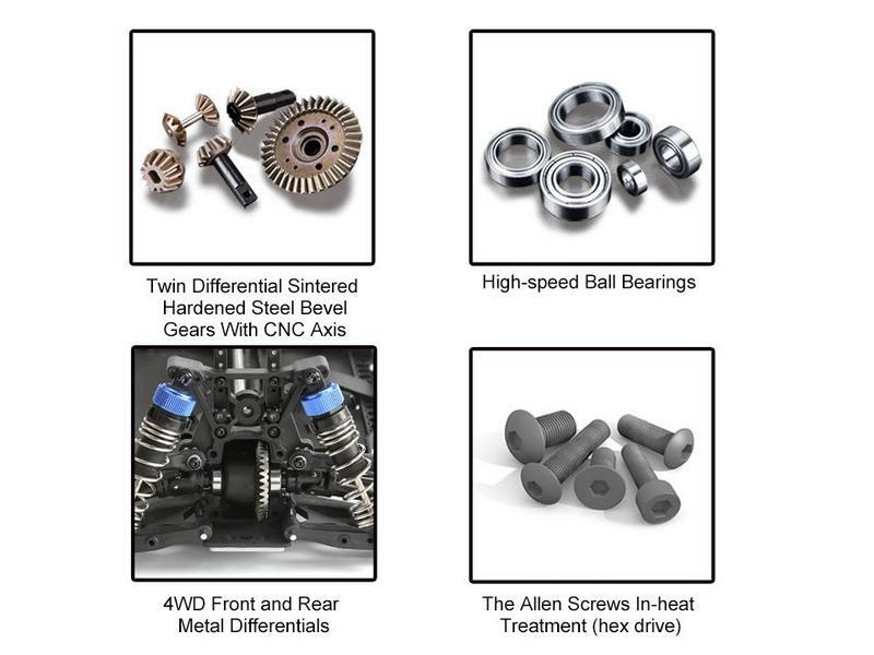 Радиоуправляемый монстр Remo Hobby MMAX Brushless (синий) 4WD 2.4G 1/10 RTR