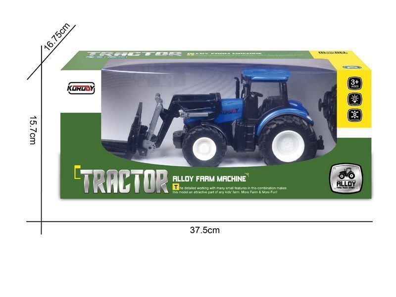 Р/У фермерский трактор Korody с вилочным погрузчиком, мет. кузов 1/24 2.4G 6CH RTR