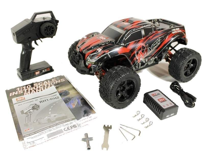 Радиоуправляемый монстр Remo Hobby MMAX Brushless UPGRADE (красный) 4WD 2.4G 1/10 RTR