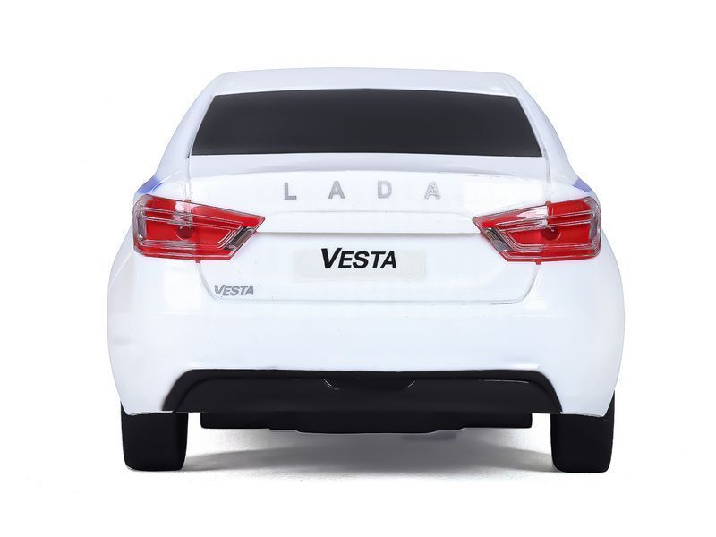 Радиоуправляемая машина AUTODRIVE Lada Vesta полиция, 1/16, белый, 40MHz, в/к 35*16,5*12,5см
