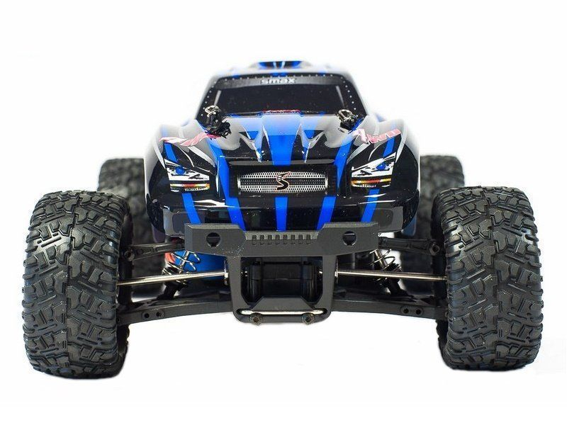 Радиоуправляемый монстр Remo Hobby SMAX Brushless (синий) 4WD 2.4G 1/16 RTR