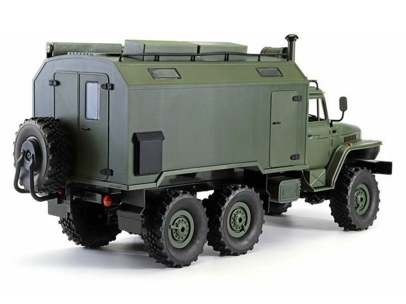 Радиоуправляемая машина WPL УРАЛ (зеленый) 6WD 2.4G 1/16 RTR