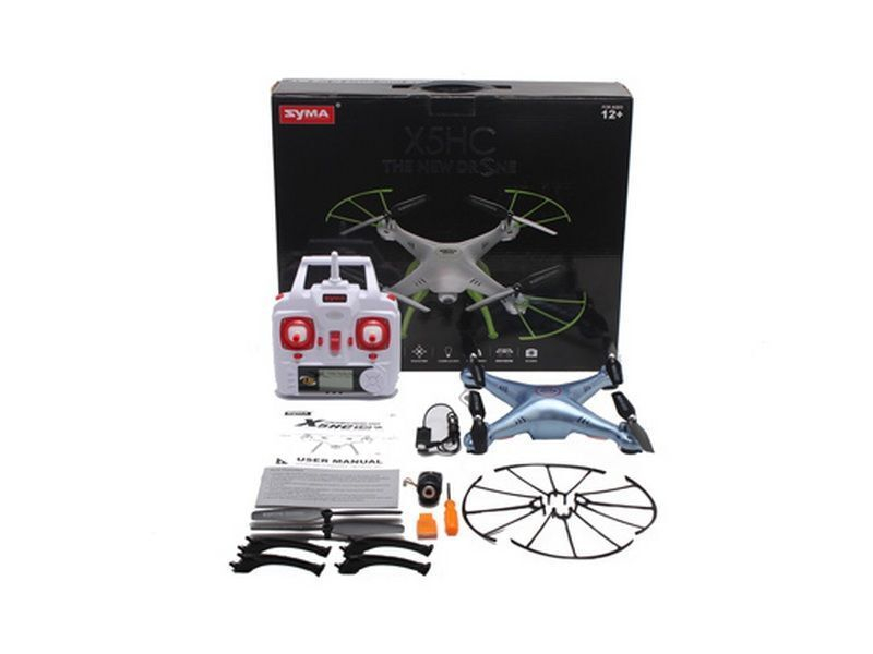 Р/У квадрокоптер Syma X5HW (голубой) с FPV трансляцией Wi-Fi, барометр 2.4G RTF