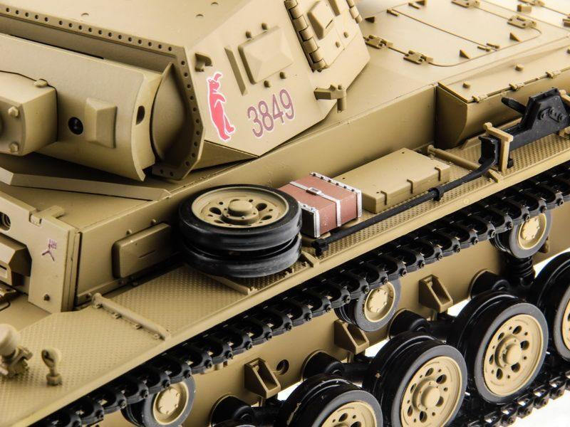 Р/У танк Heng Long 1/16 Panzerkampfwagen III (Германия) 2.4G RTR PRO песочный