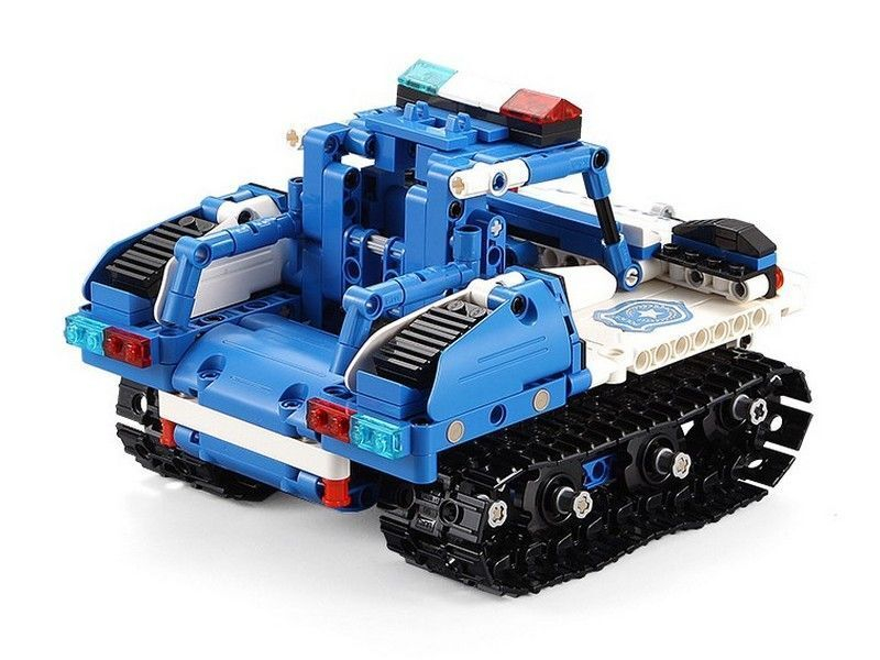 Радиоуправляемый конструктор CADA 2 в 1 полицейский робот-трансформер (556 деталей)