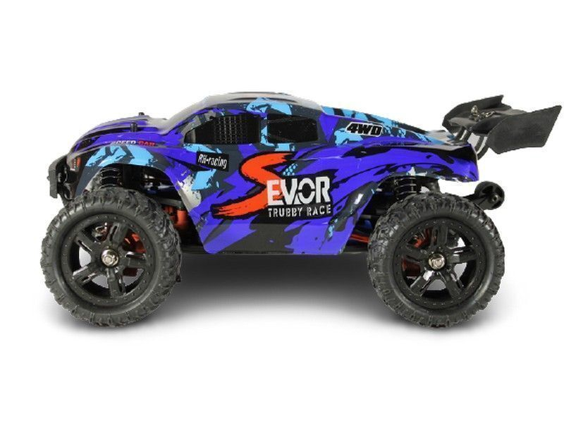 Радиоуправляемая трагги Remo Hobby S EVO-R Brushless UPGRADE V2.0 (синяя) 4WD 2.4G 1/16 RTR