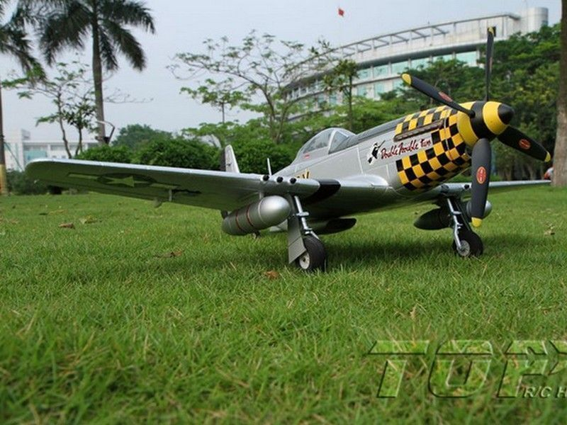 Р/У самолет Top RC P-51D (желтая раскраска) 750мм PNP