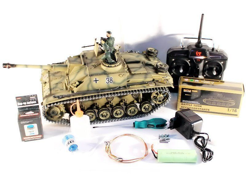 Р/У танк Taigen 1/16 SturmgeschutzIIIausf.gsd.kfz. (Германия) HC (для ИК танкового боя) 2.4G RTR