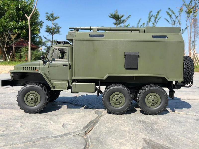 Радиоуправляемая машина WPL УРАЛ (зеленый) 6WD 2.4G 1/16 RTR