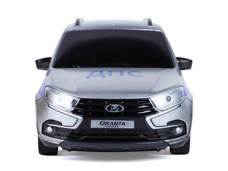 Радиоуправляемая машина AUTODRIVE Lada Granta полиция, 1/16, серебристый, 40MHz, в/к 34*15*13,5см