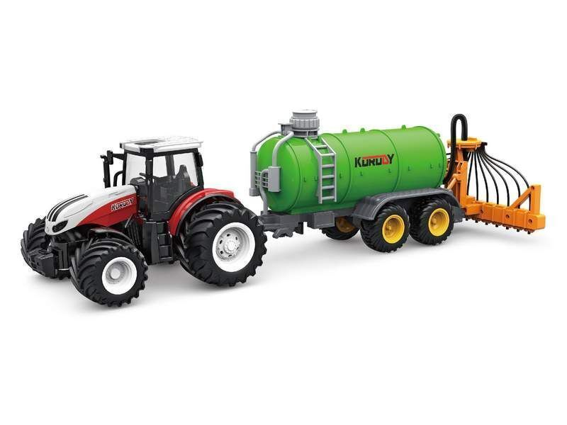 Р/У фермерский трактор Korody с цистерной поливалкой, широкие колеса 1/24 2.4G 6CH RTR
