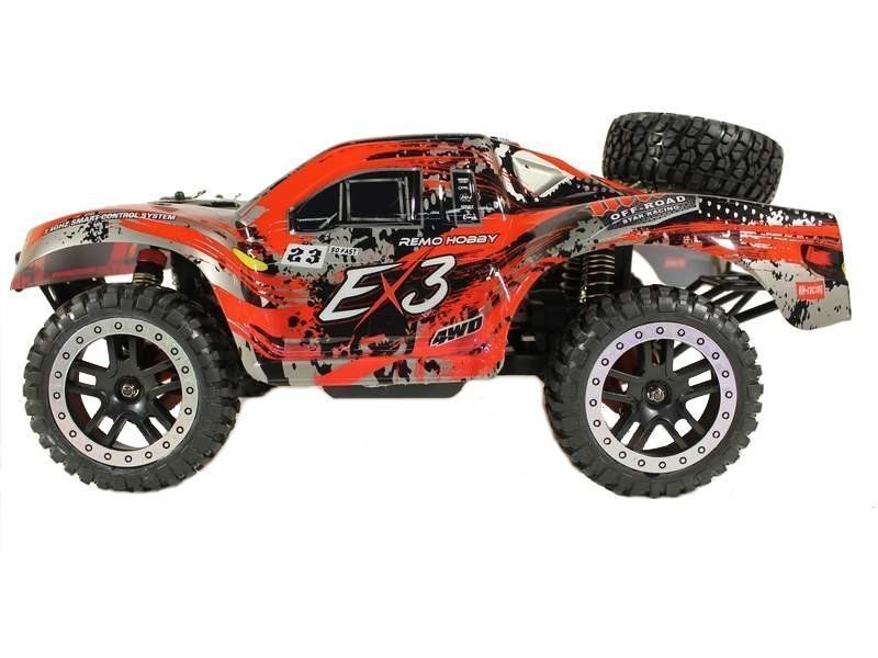 Радиоуправляемый шорт-корс Remo Hobby EX3 Brushless UPGRADE (красный) 4WD 2.4G 1/10 RTR